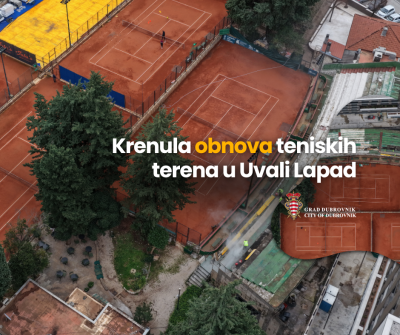 Obnova teniskih terena u Uvali Lapad za WTA Dubrovnik Open
