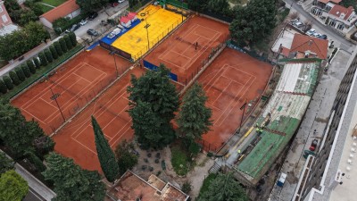 Obnova teniskih terena u Uvali Lapad za WTA Dubrovnik Open