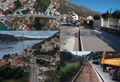 Radovi na sanaciji nogostupa u Mokošici