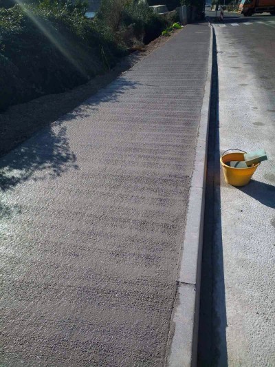 Radovi na sanaciji nogostupa u Mokošici