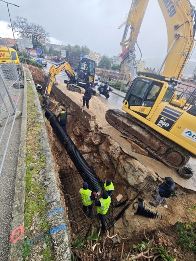 Napreduju radovi na oborinskoj odvodnji u Lapadu