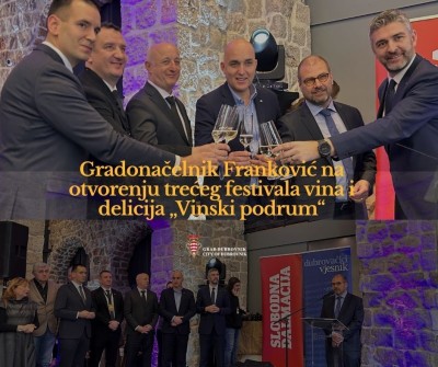 Gradonačelnik Franković otvorio treći festival vina i delicija