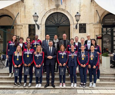 Košarkašice Raguse na prijemu kod gradonačelnika Frankovića