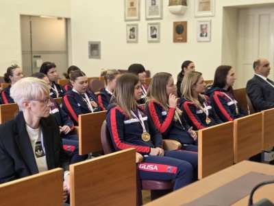 Košarkašice Raguse na prijemu kod gradonačelnika Frankovića