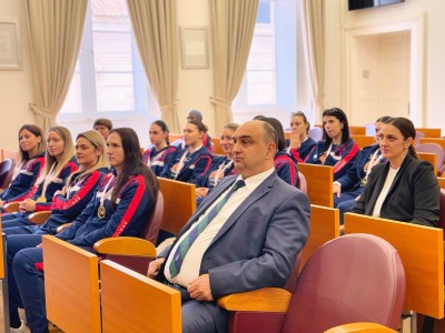 Košarkašice Raguse na prijemu kod gradonačelnika Frankovića