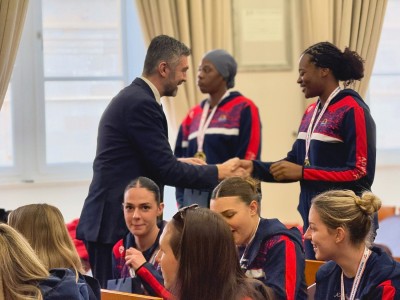 Košarkašice Raguse na prijemu kod gradonačelnika Frankovića