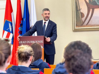 Košarkašice Raguse na prijemu kod gradonačelnika Frankovića