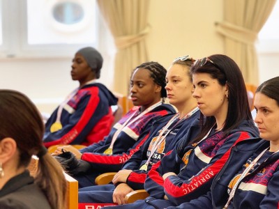 Košarkašice Raguse na prijemu kod gradonačelnika Frankovića