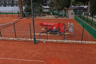 Završava obnova terena Tenis kluba Dubrovnik uoči WTA Dubrovnik Opena