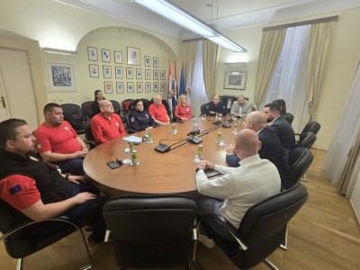Zamjenik župana Cebalo primio predstavnike civilne zaštite
