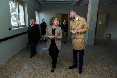 Gradonačelnik Franković i ministrica Obuljen Koržinek posjetili novi prostor knjižnice