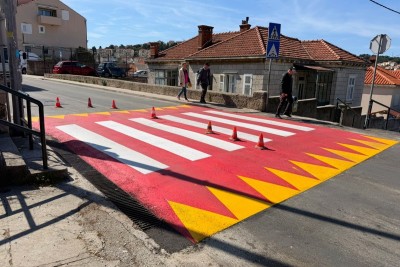 Obnovljeni pješački prijelazi u Ulici Andrije Hebranga