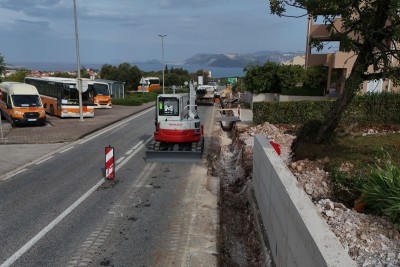 Napreduju radovi na DC 8 Obod – Zvekovica, montaža rasvjetnih stupova u ponedjeljak